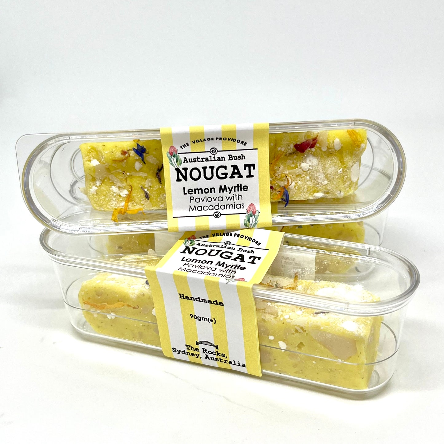 Native Australian Lemon Myrtle Pavlova & Macadamias Nougat