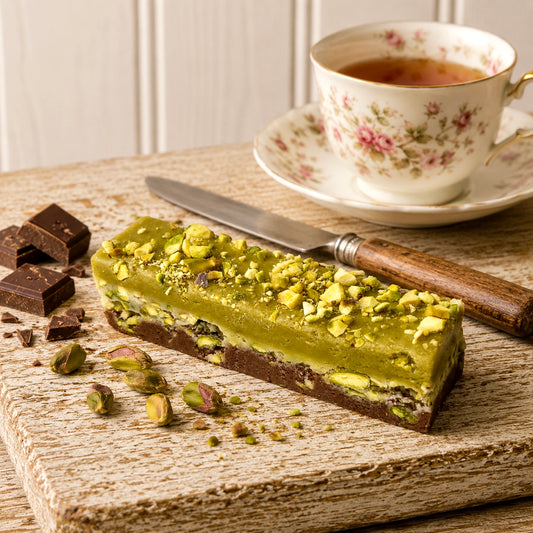 Creamy Dubai Pistachio and Chocolate Nougat