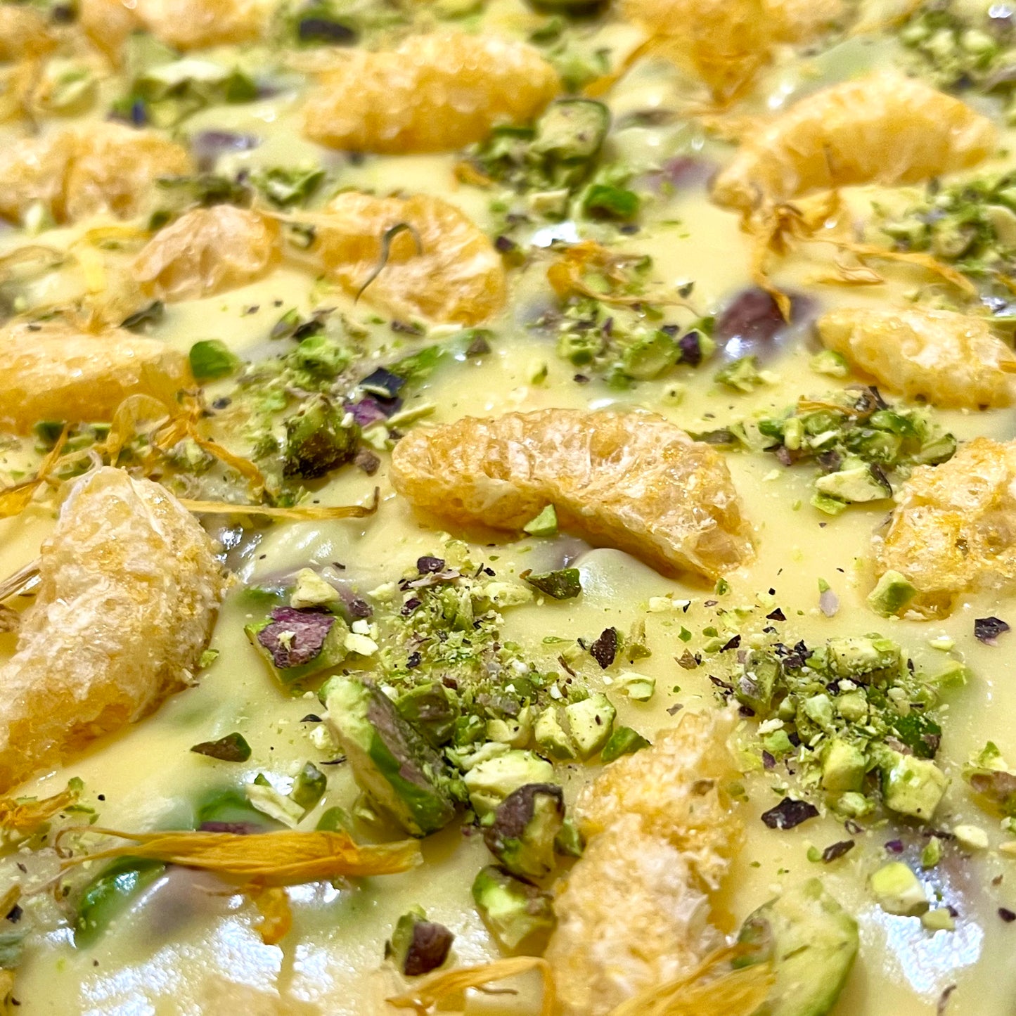 Yuzu & Mandarin with Pistachios Nougat