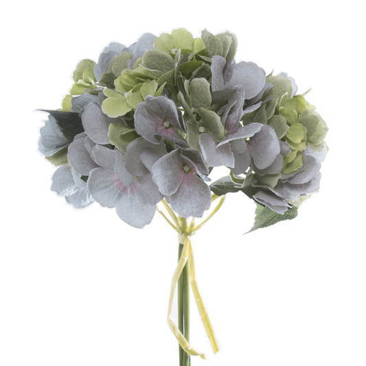 Blue Green Hydrangea Bunch - Real Touch Cottage Garden Blooms
