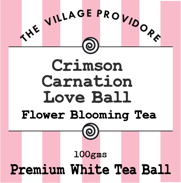Crimson Carnation Love Flower Bloom White Tea