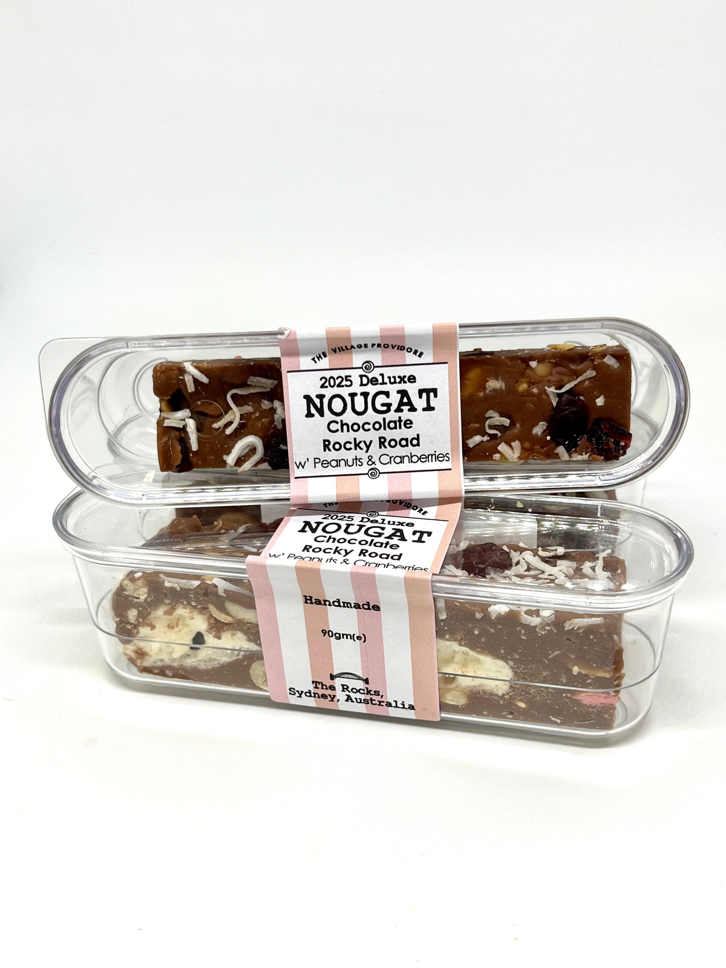 Chocolate Rocky Road with Peanuts & Cranberries Nougat