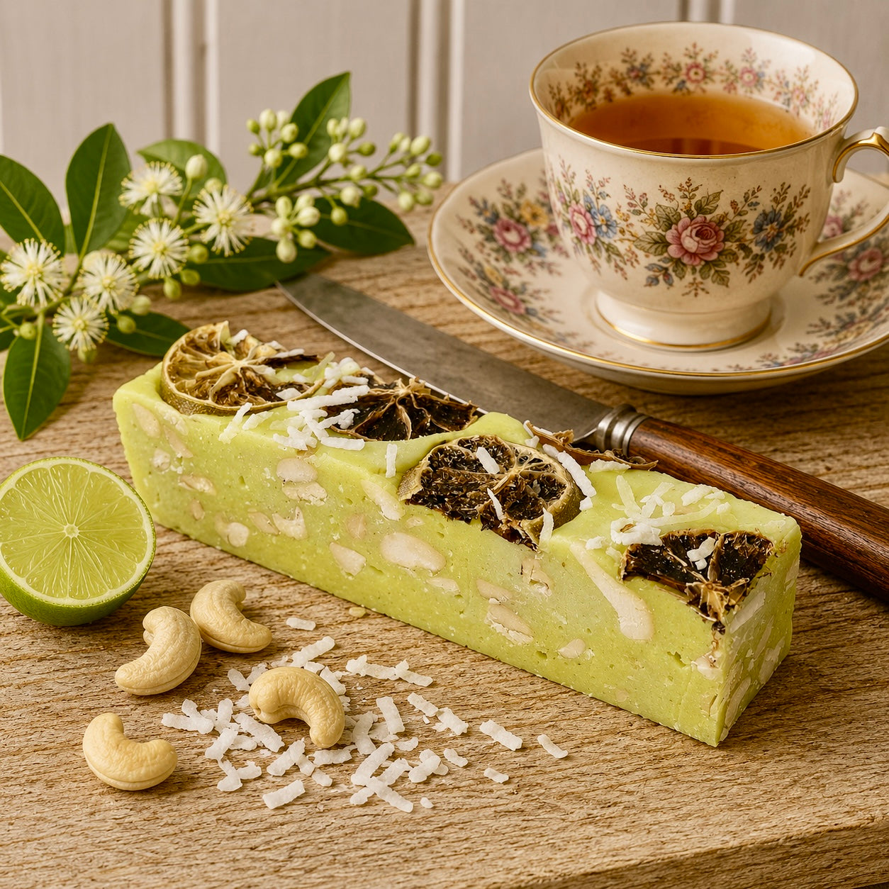 Wild Australian Desert Lime, Coconut & Cashews Nougat