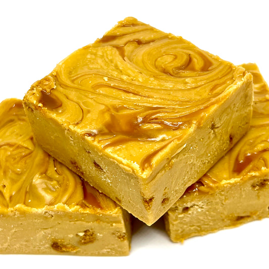Dulce de Leche Biscoff Cheesecake Fudge