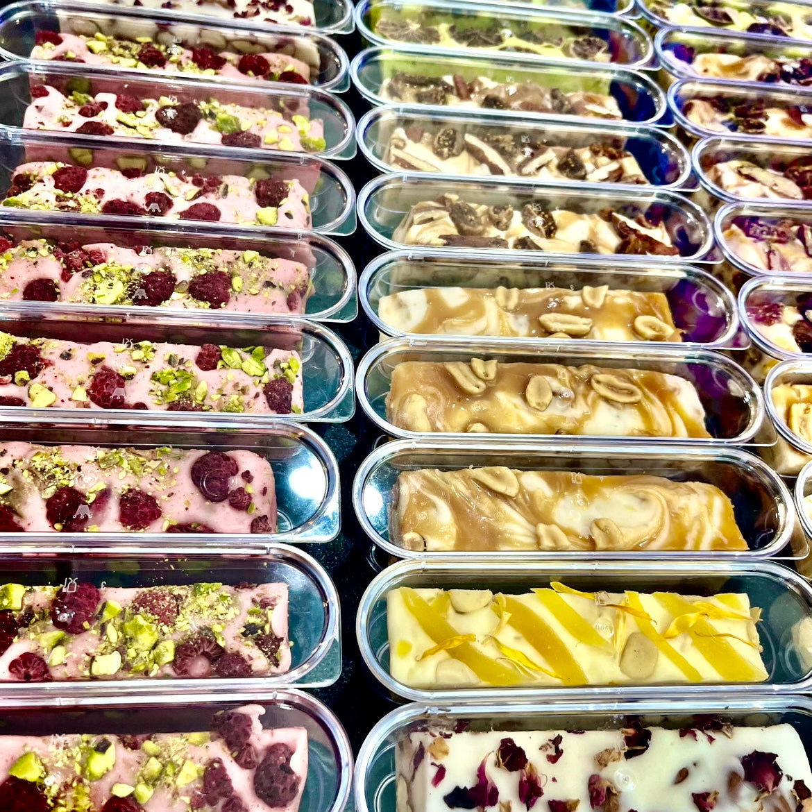 gourmet artisian handmade nougat tubs