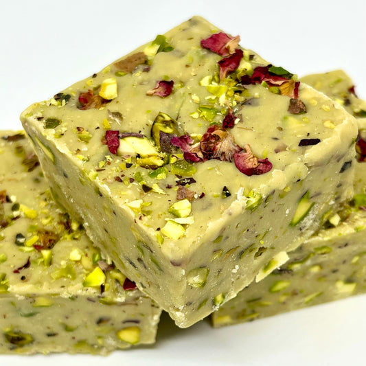 Pistachio & Rose Petal Fudge