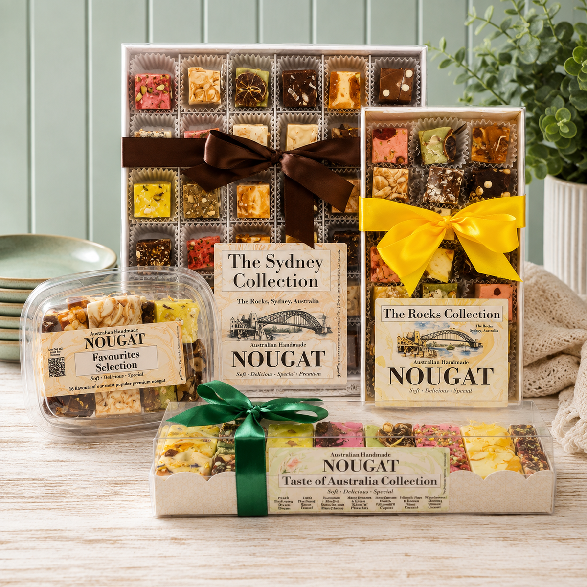 The Village Providore nougat gift boxes and mixed packs