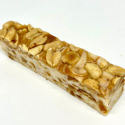 Salted Peanut Brittle and Caramel Nougat