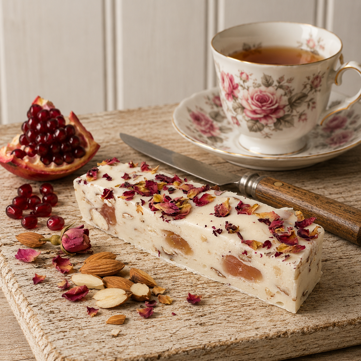 Turkish Delight, Pomegranate & Almonds Nougat