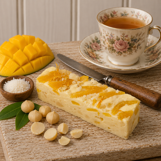 Taste of Australia handmade nougat gift box with seven Australian native flavour pieces
