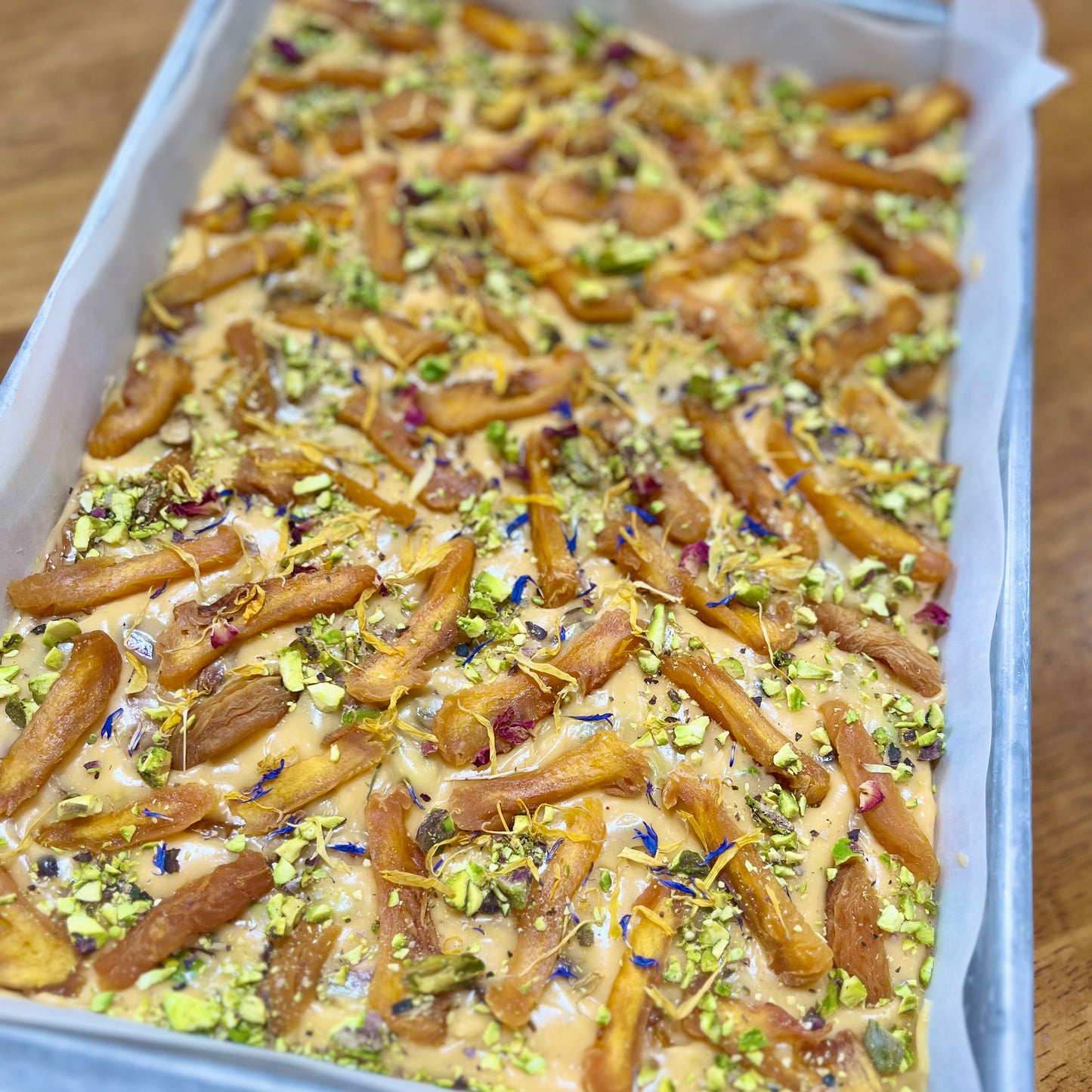 Wild Australian Quandong, Peach & Passionfruit with Pistachios Nougat