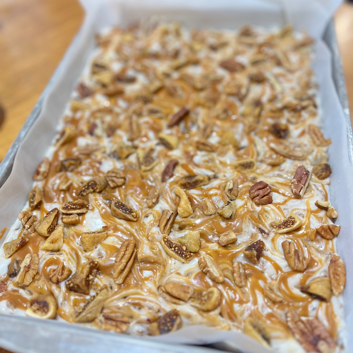 Sticky Date, Fig, Caramel and Pecans Nougat