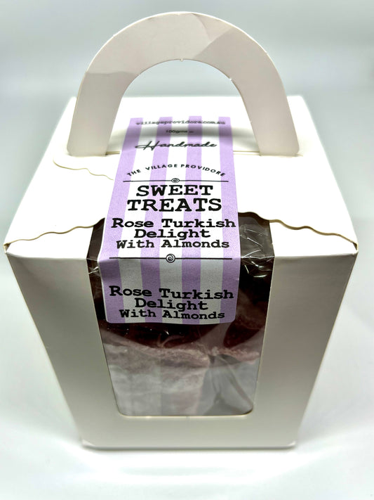 Rose Turkish Delight with Almonds