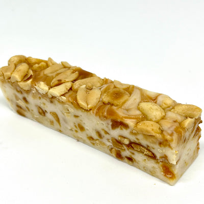 Salted Peanut Brittle and Caramel Nougat