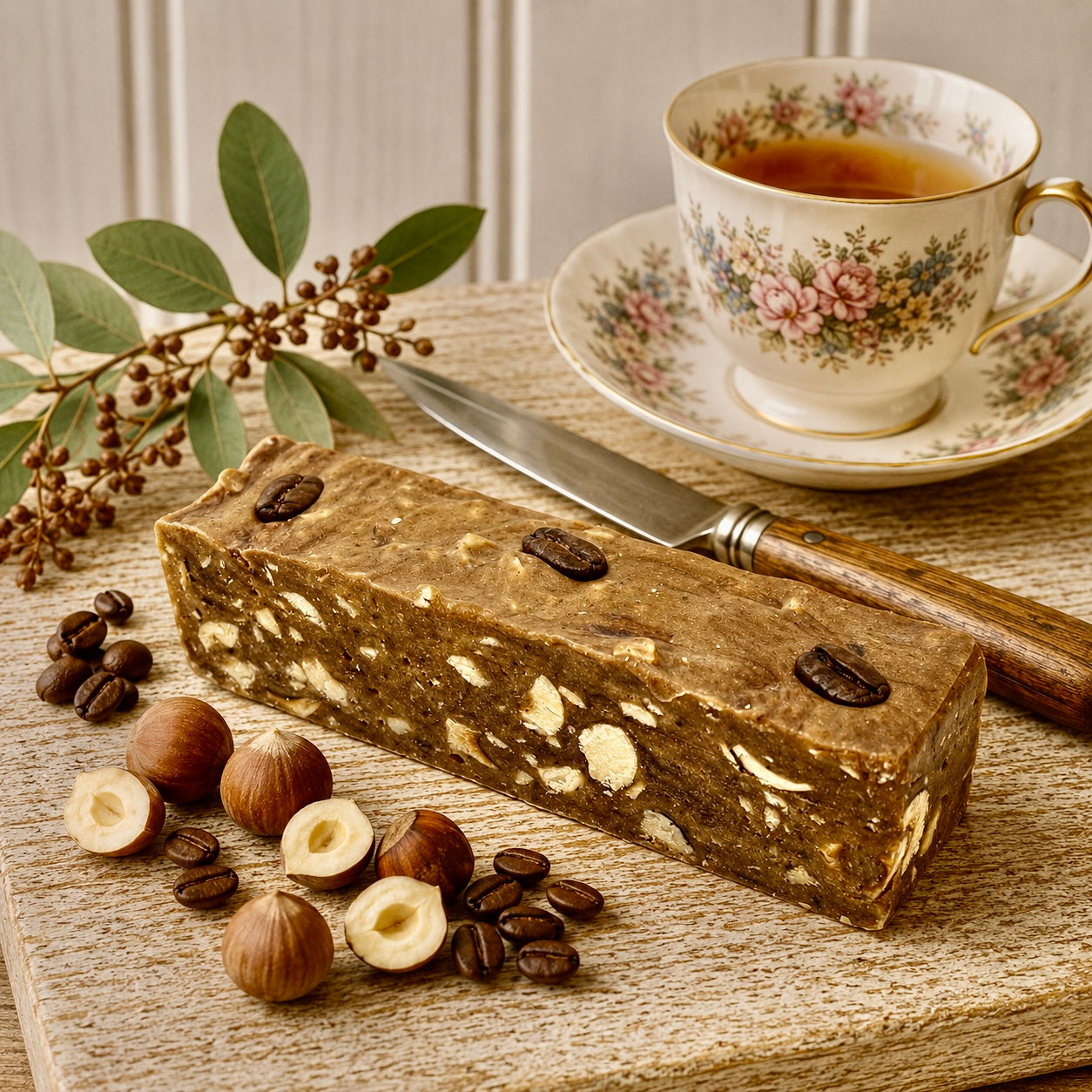 Espresso, Dark Chocolate & Hazelnuts Nougat