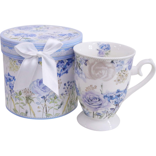 Hydrangea Blooms Tea Mug in Gift Box