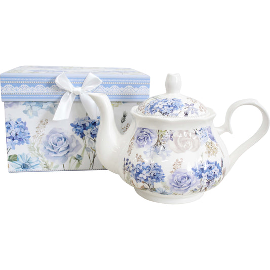 Hydrangea Blooms Teapot in Gift Box