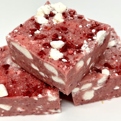 Raspberry & Rosella Rocky Road Fudge