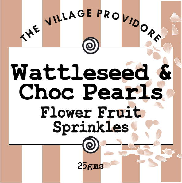 Wattleseed & Chocolate Pearls Sprinkles